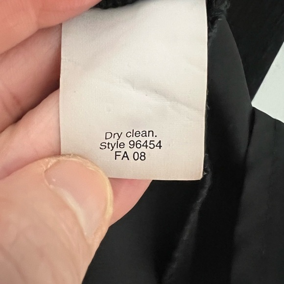 J.Crew Y2K Sophia Black 100% Silk Chiffon Surplice Empire Waist Dress Sz 14 - Picture 11 of 11